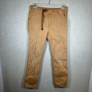 prAna Pants Men Small Brown Elastic Waist Standard Fit Outdoor Utility Workwear